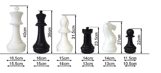 Vonkajšia šachová súprava, 40 cm CHESSMASTER