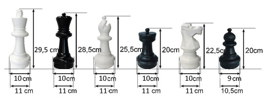 Vonkajšia šachová súprava, 30 cm CHESSMASTER