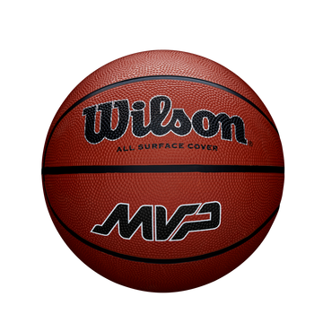 Gumová basketbalová lopta, veľkosť 6, na vonkajšie/vnútorné použitie - WILSON MVP BSKT HNEDÁ