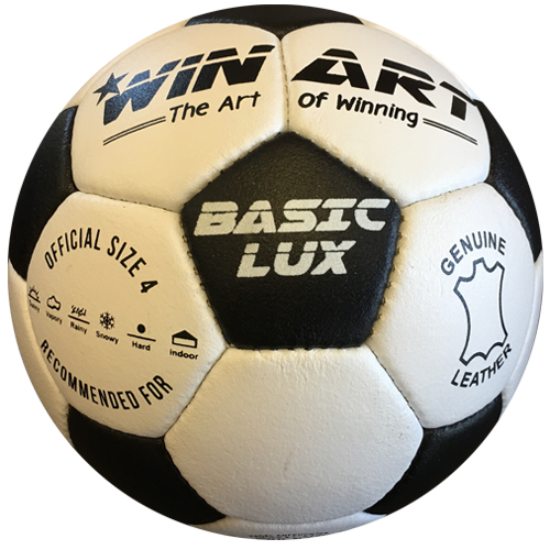 Kožená futbalová lopta, veľkosť 4 WINART BASIC LUX