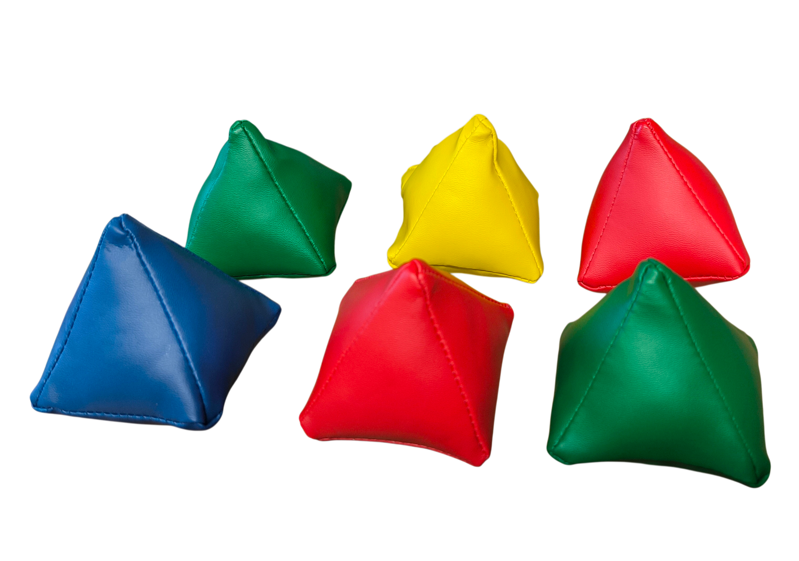 Odľahčená súprava pyramídových beanbag vrecúšok, 6 ks, 7 cm – VINEX 