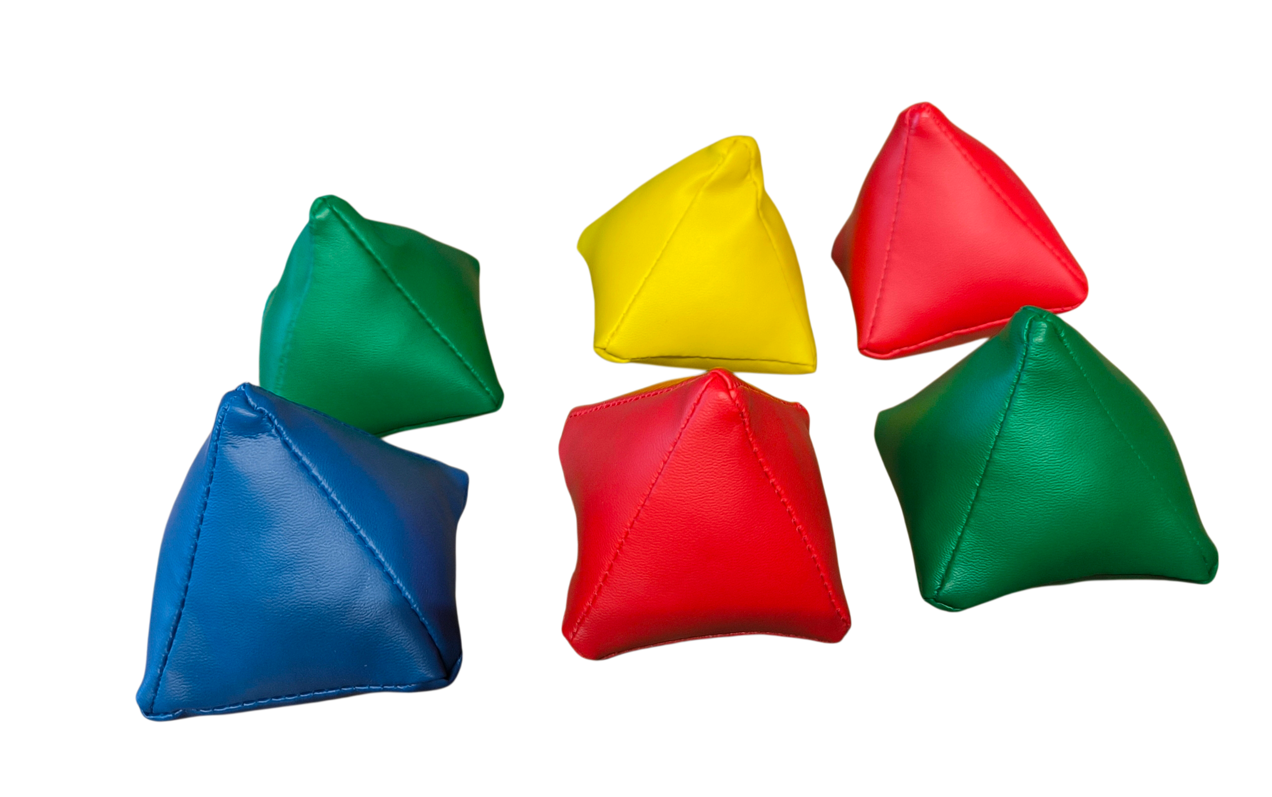 Odľahčená súprava pyramídových beanbag vrecúšok, 6 ks, 7 cm – VINEX 