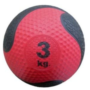 Gumová medicinbalová lopta, 3 kg SPARTAN POWER
