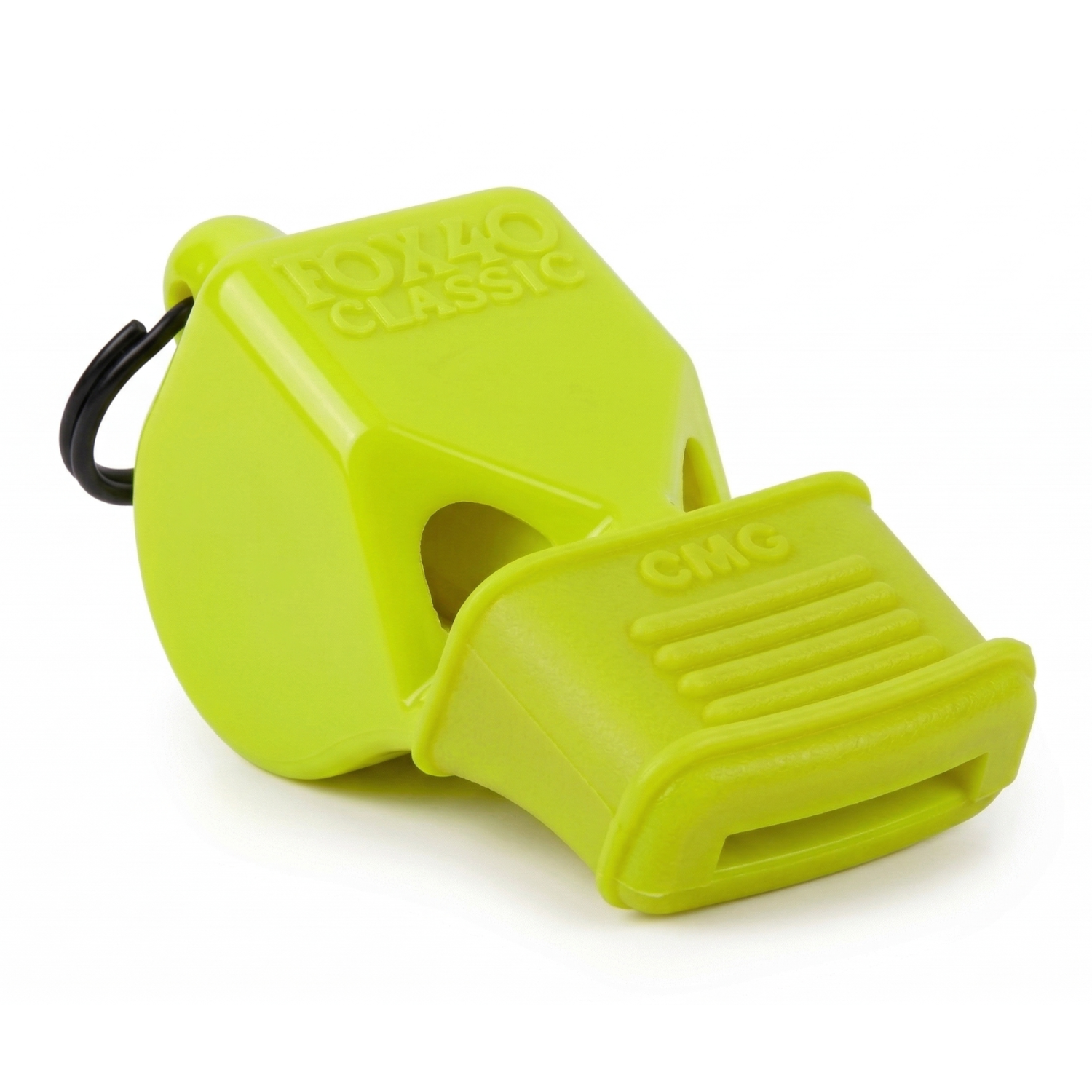 Neónovožltá píšťalka s náustkom šetrným k zubom FOX40 CLASSIC CMG SAFETY NEON YELLOW