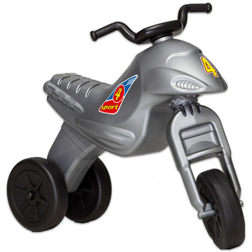 Malý pedálový bicykel, strieborný SUPER BIKE 4 MAXI - 143