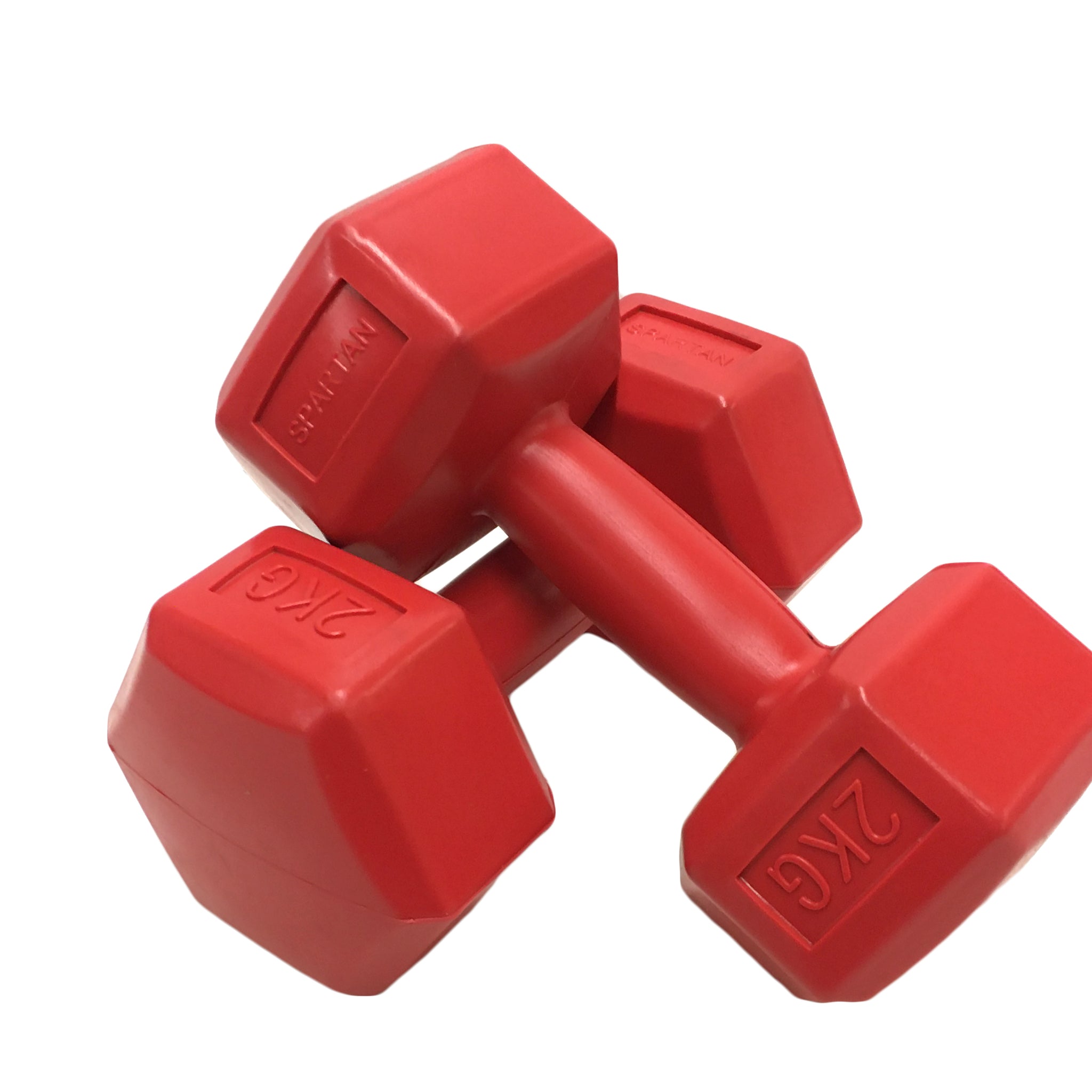 PVC ručná činka, šesťhranná 2x2 kg SPARTAN