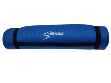 S-SPORT Podložka na jogu / fitness podložka, hrubá, modrá