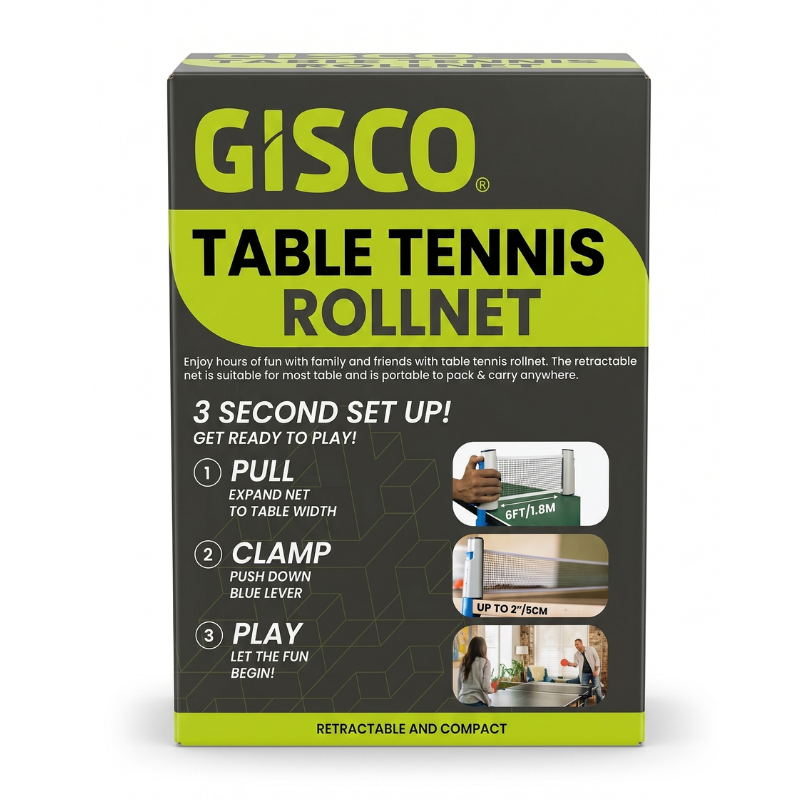 Prenosná univerzálna sieťka na stolný tenis S-SPORT GISCO