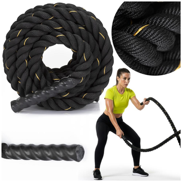 Posilňovacie lano Battle Rope na funkčný a silový tréning, 9 m - ACTIGET