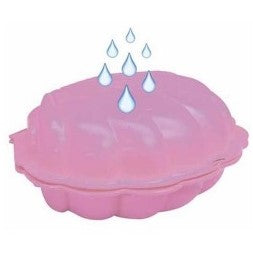 Mušľové plastové pieskovisko, magenta (1 sada / 2 ks)