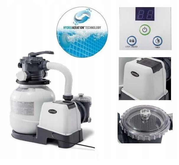 Hydroprevzdušňovač s pieskovým filtrom INTEX 26646 - Nová technológia hydroprevzdušňovania