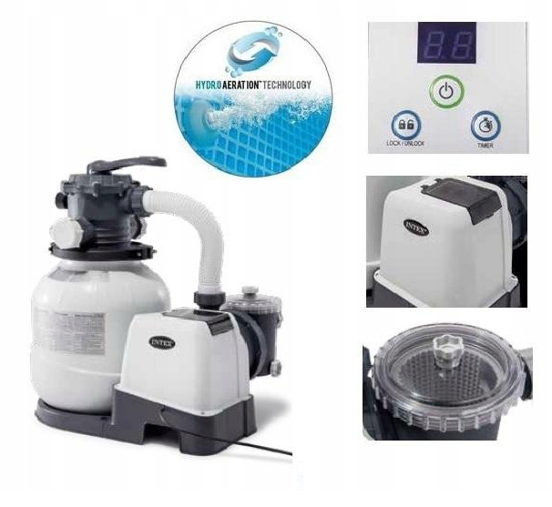 SX2800 Hydroprevzdušňovač s pieskovým filtrom INTEX 26648 - Nová technológia hydroprevzdušňovania