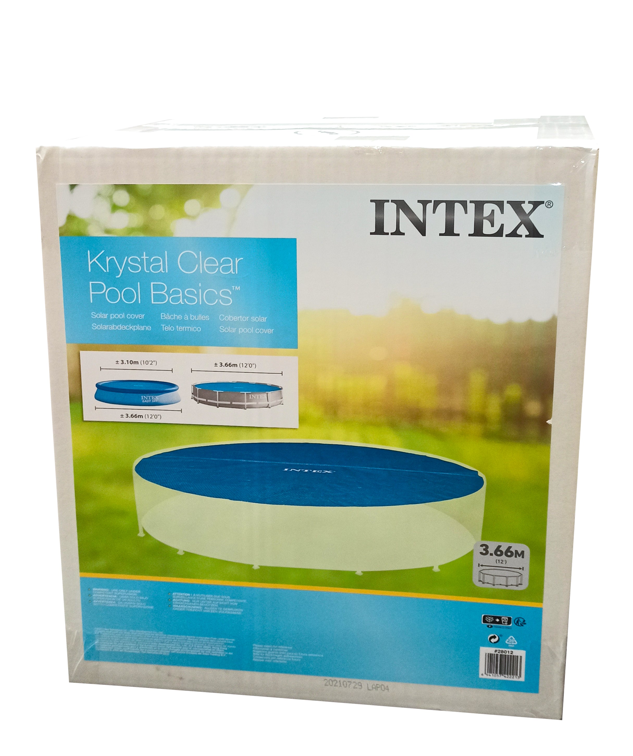 Solárna deka pre bazény Easy a Frame s priemerom 366 cm - INTEX 28012