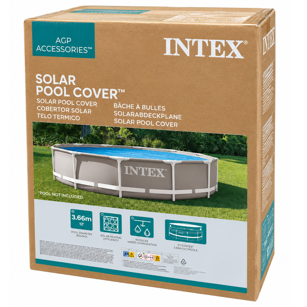 Solárna deka pre bazény Easy a Frame s priemerom 366 cm - INTEX 28012