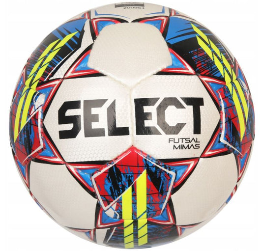 Futsalová lopta SELECT MIMAS V22 BIELA/ŽLTÁ 