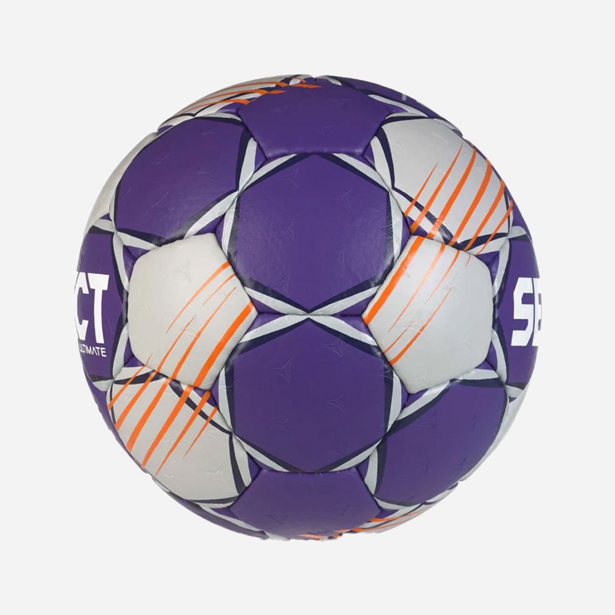 Súťažná hádzanárska lopta Select Ultimate EHF Liga majstrov V24 sivá/fialová veľkosť 2