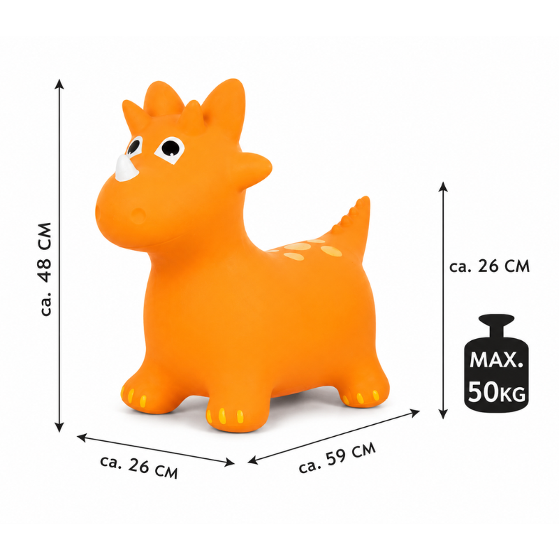 Nafukovací skákací dinosaurus pre deti – JOHN HOP HOP DINO