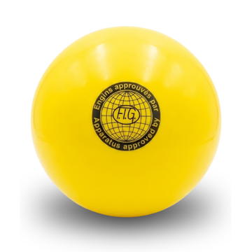FIG schválená súťažná lopta na modernú gymnastiku, 19 cm, žltá - TREMBLAY GRS190