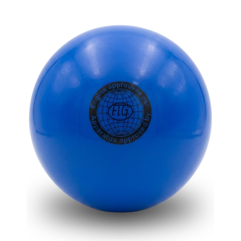 FIG schválená súťažná lopta na modernú gymnastiku, 19 cm, modrá - TREMBLAY GRS190