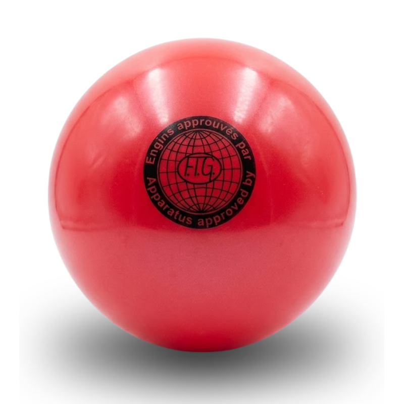 FIG schválená súťažná lopta na modernú gymnastiku, 19 cm, červená - TREMBLAY GRS190