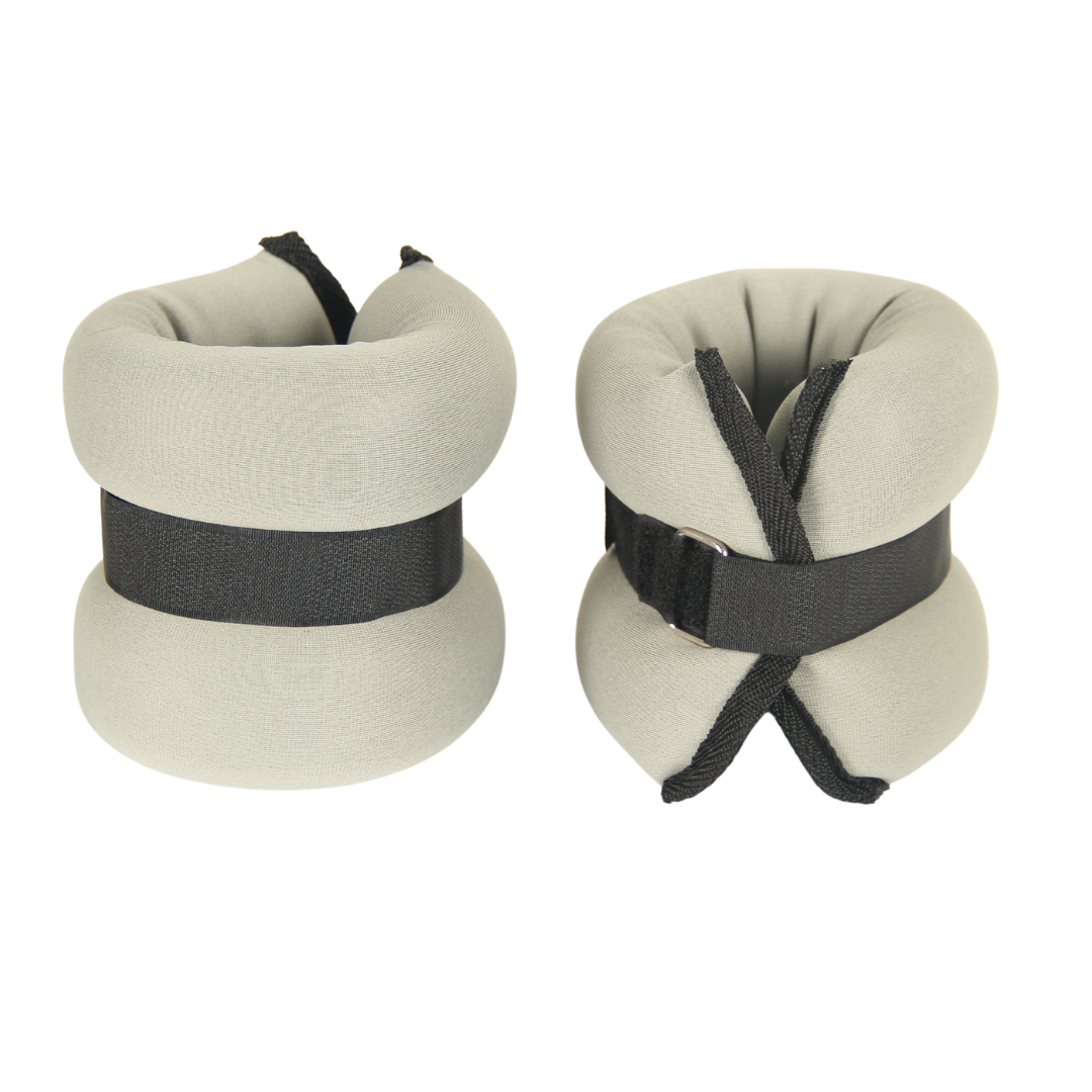 S-SPORT Mäkké závažie na ruku 2×1,5 kg, sivé