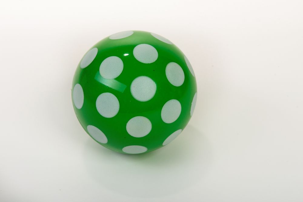 Guľa PVC, bodky, 120 mm PLASTO