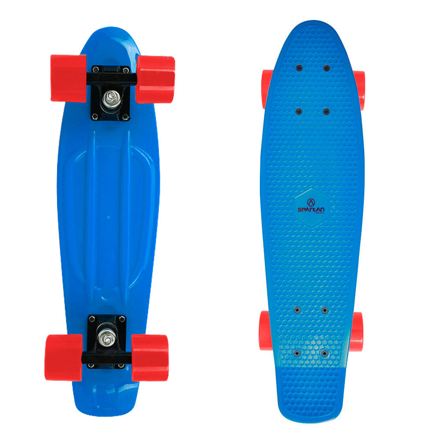 Skateboard SPARTAN PLASTIC BOARD BLUE