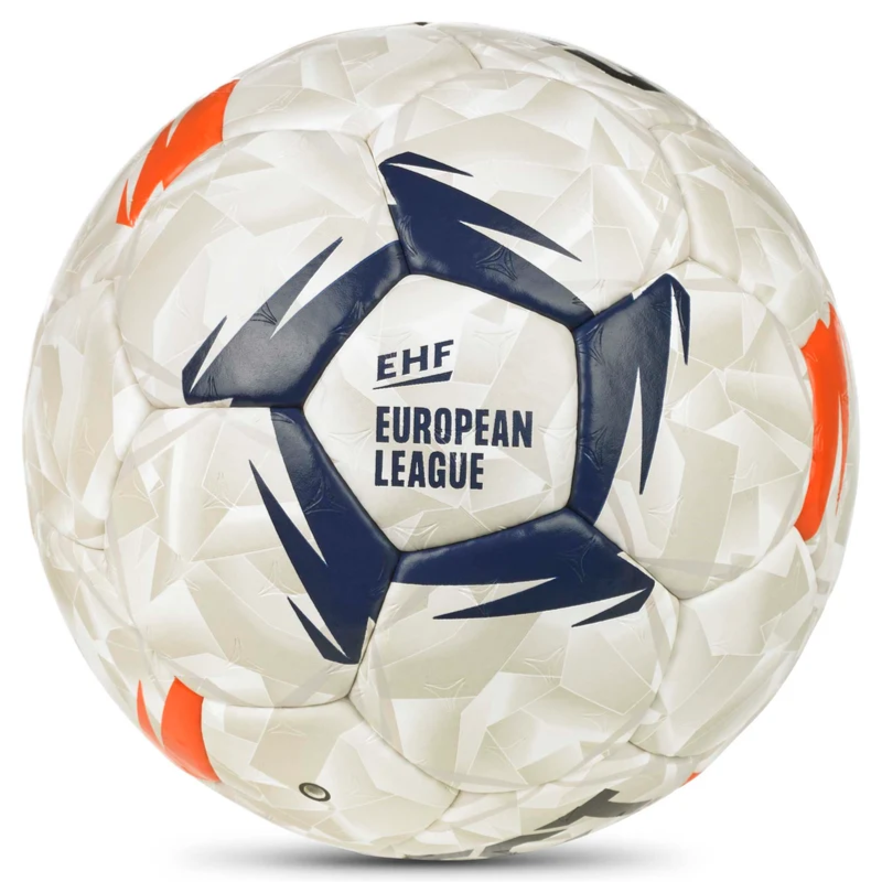 Súťažná hádzanárska lopta SELECT ULTIMATE EHF European League V26 White/Orange - veľkosť 2