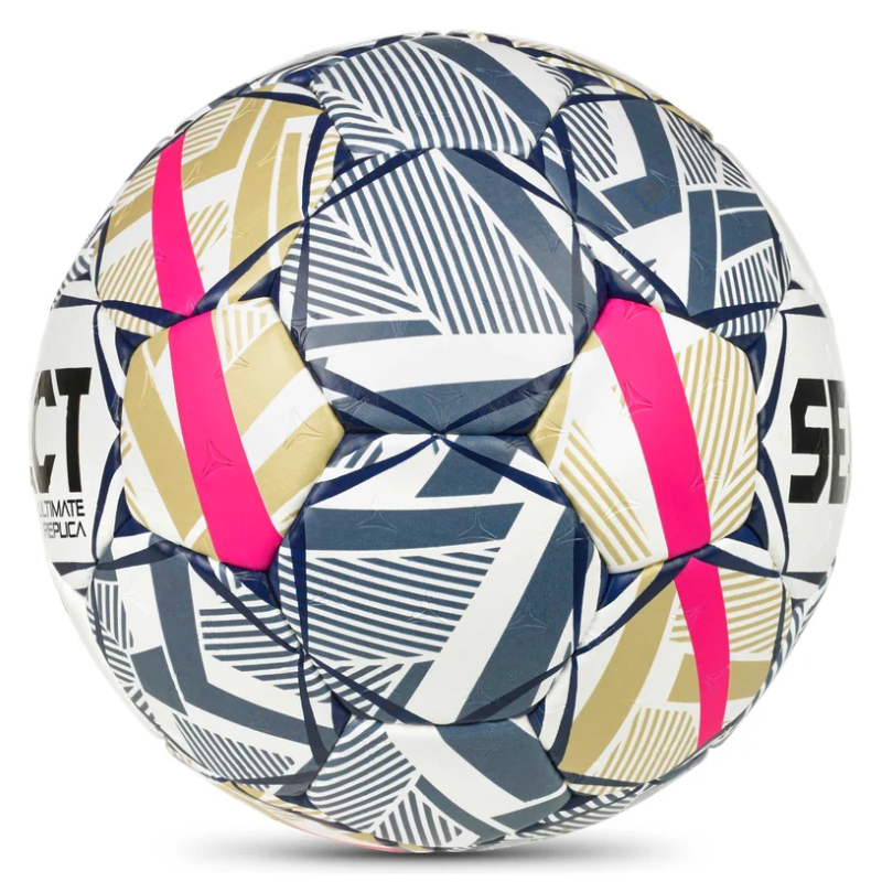 Hádzanárska lopta Select Ultimate EHF Champions League Replica V26 White/Blue - veľkosť 3