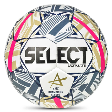 Súťažná hádzanárska lopta Select Ultimate EHF Champions League V26 White/Blue - veľkosť 2
