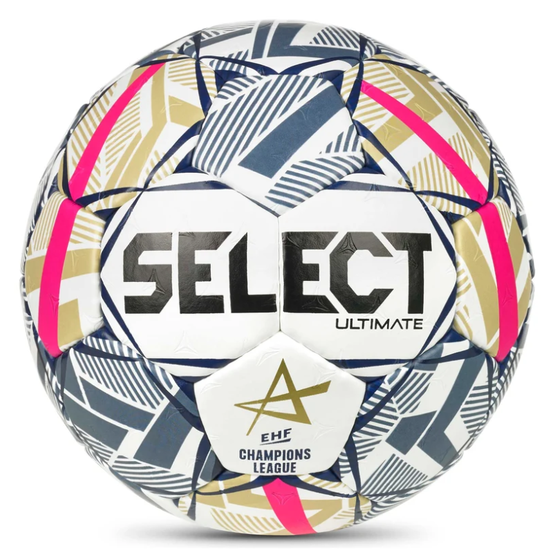Súťažná hádzanárska lopta Select Ultimate EHF Champions League V26 White/Blue - veľkosť 2