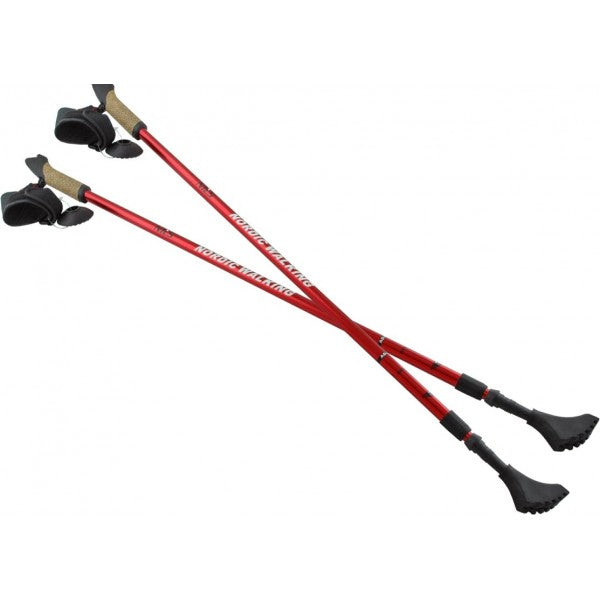 Vychádzková palica, červená NORDIC WALKING SPARTAN