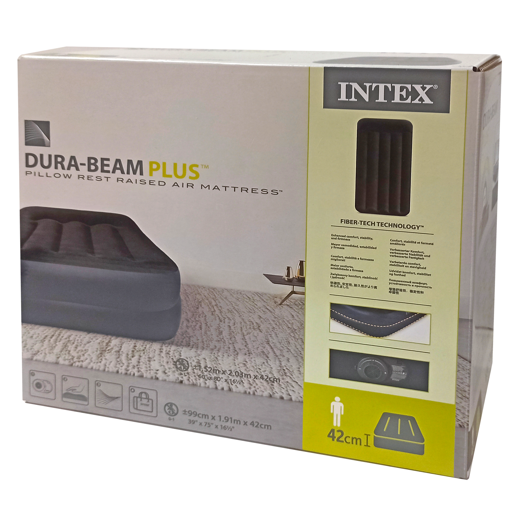 Posteľ pre hostí s kompresorom 191x99x42 cm INTEX 64122
