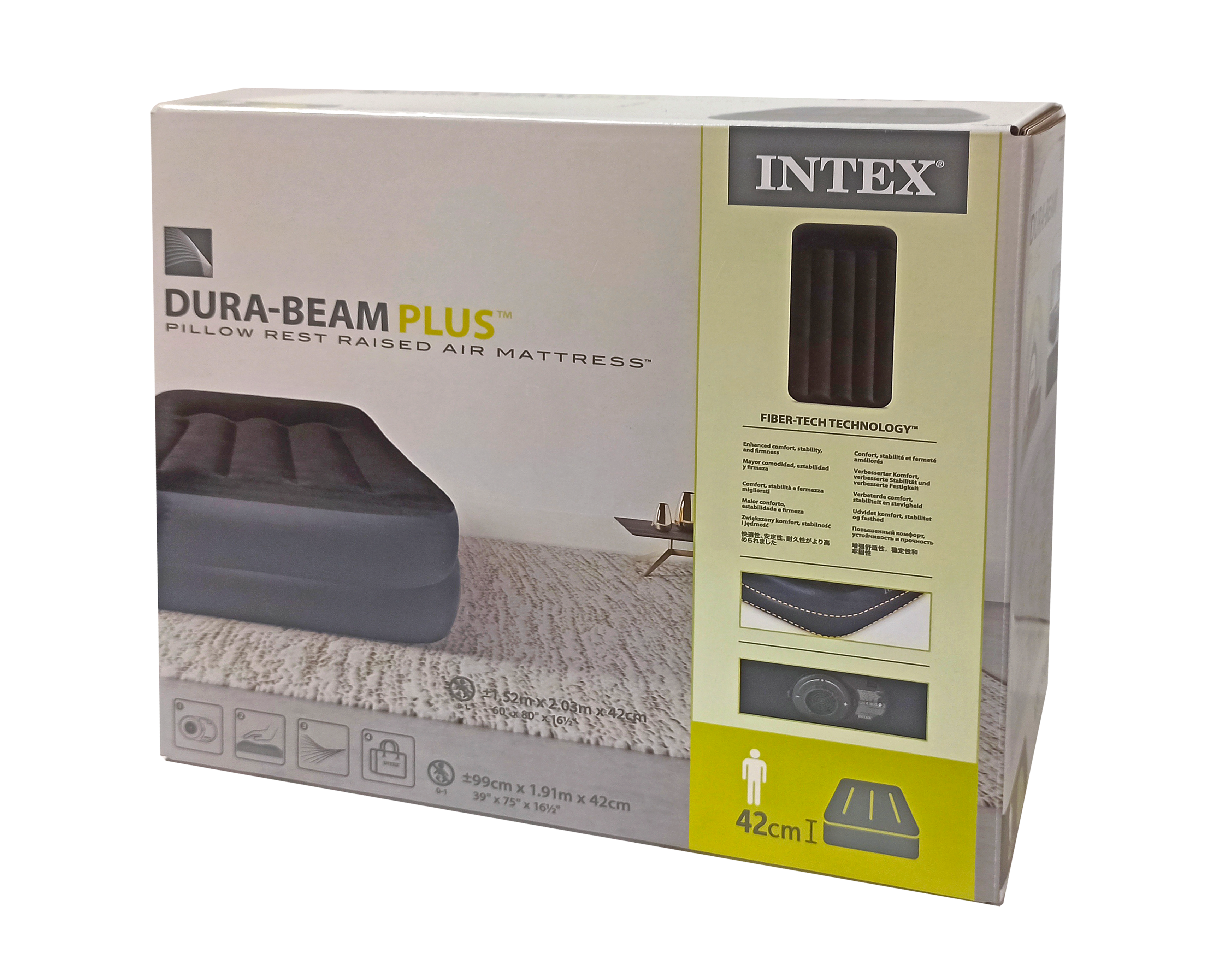 Posteľ pre hostí s kompresorom 191x99x42 cm INTEX 64122