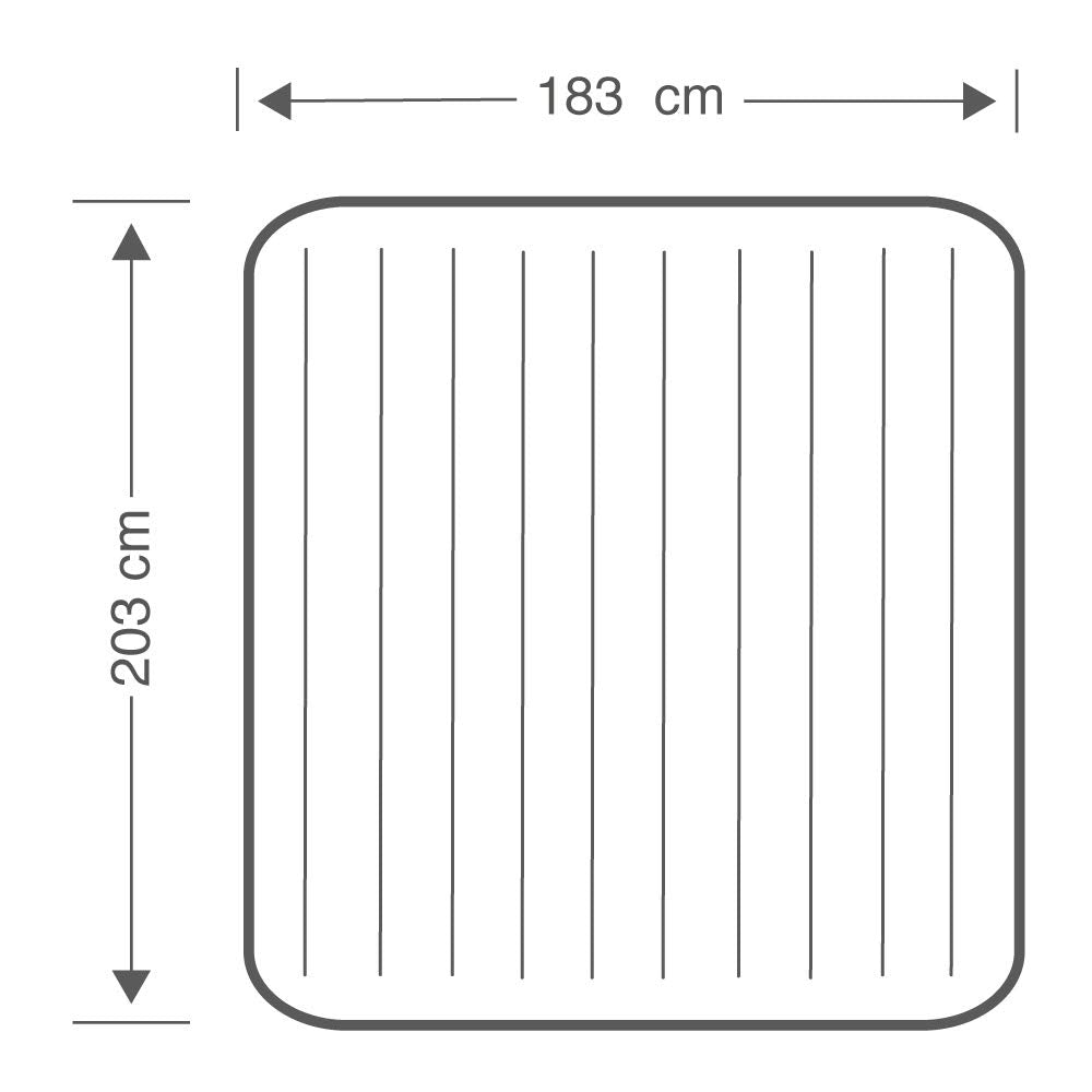 Nafukovacia posteľ 203x183x25 cm INTEX DURA BEAM