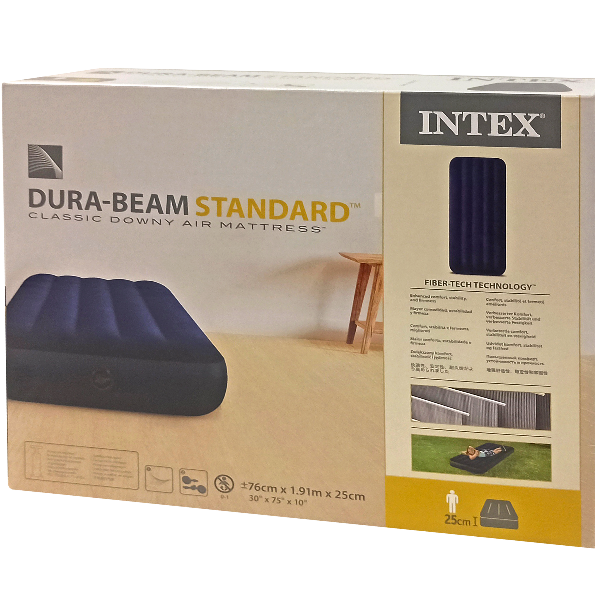 Nafukovacia posteľ 191x76x25 cm INTEX DURA BEAM