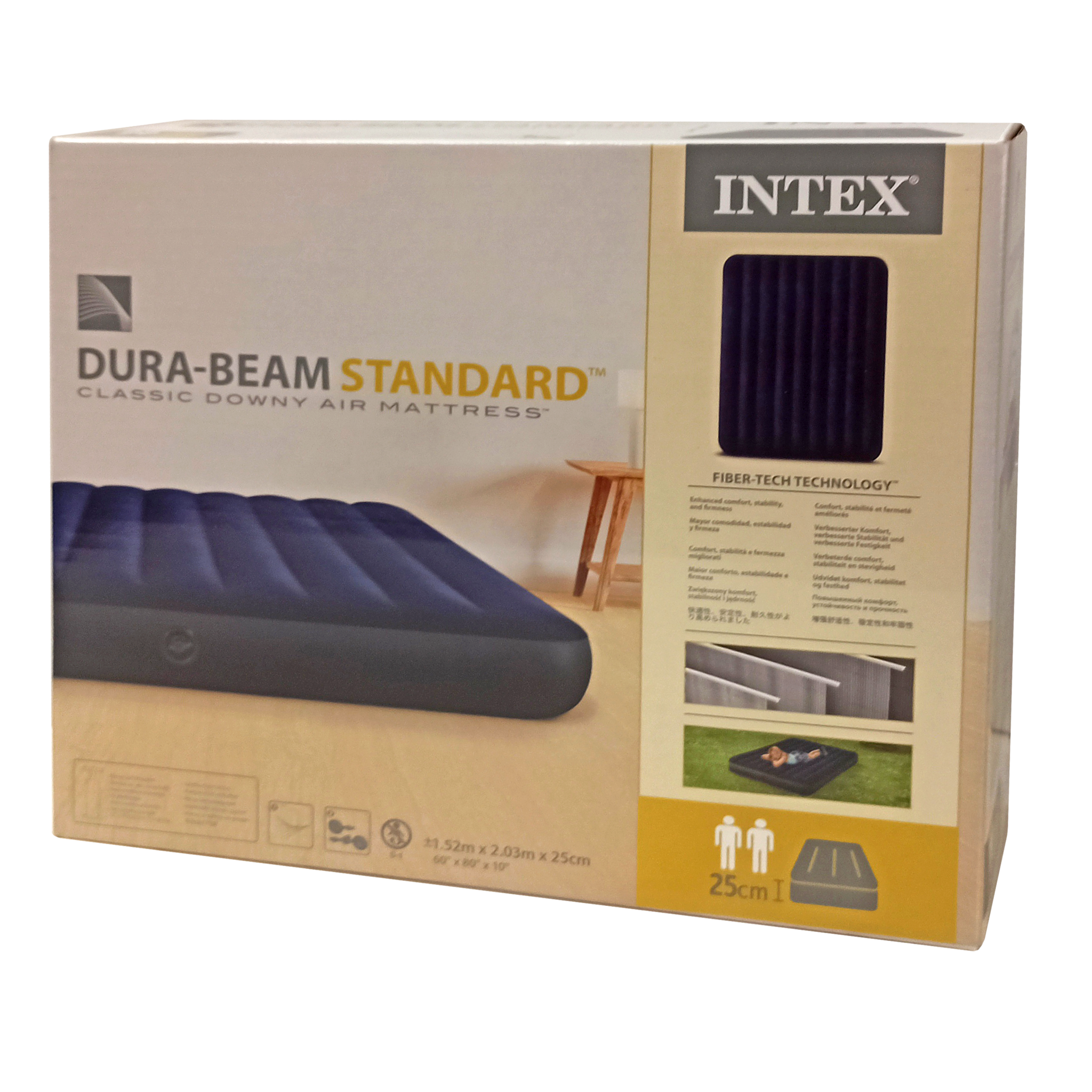 Nafukovacia posteľ pre dvoch 203x152x25 cm INTEX QUEEN DURA BEAM