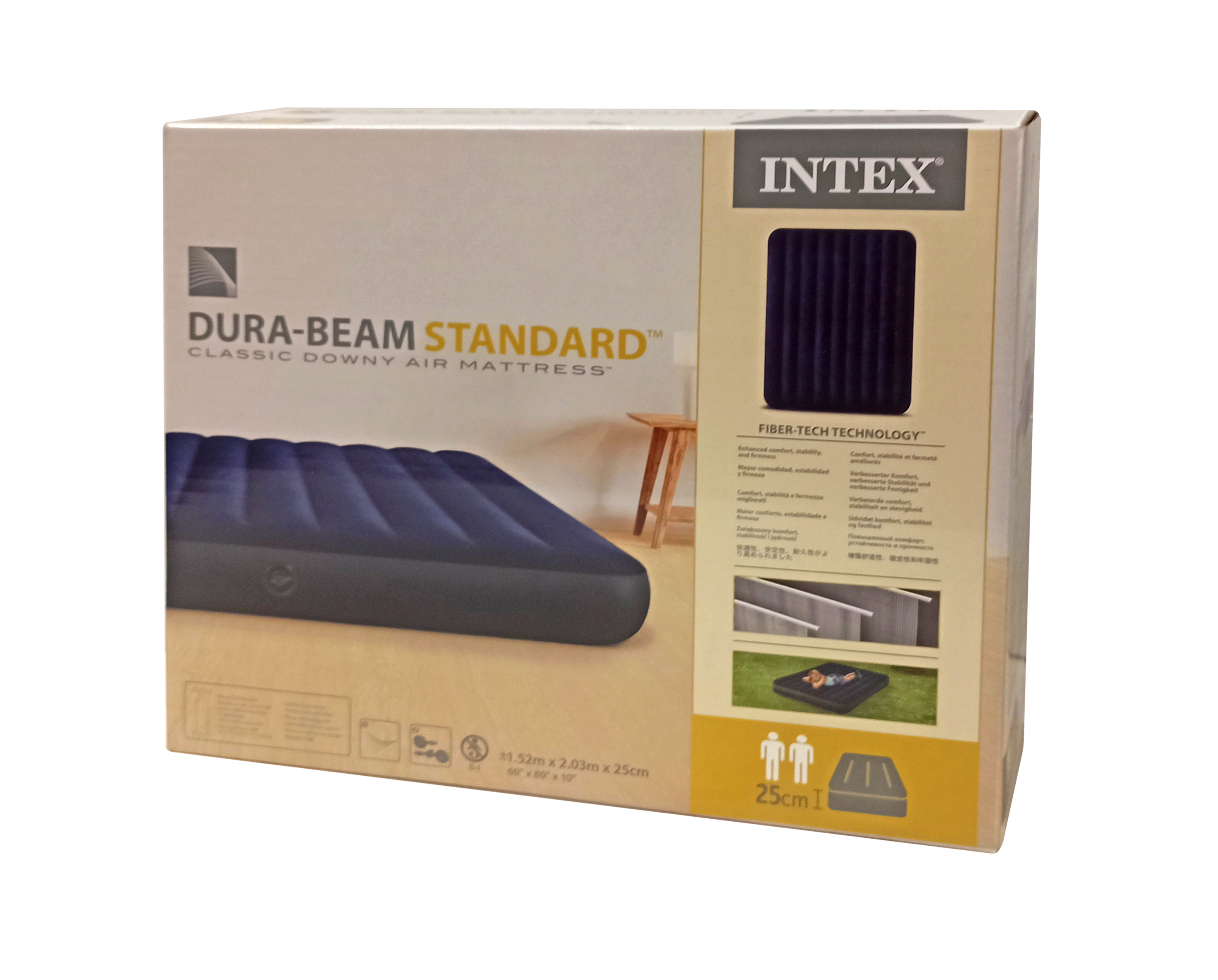 Nafukovacia posteľ pre dvoch 203x152x25 cm INTEX QUEEN DURA BEAM