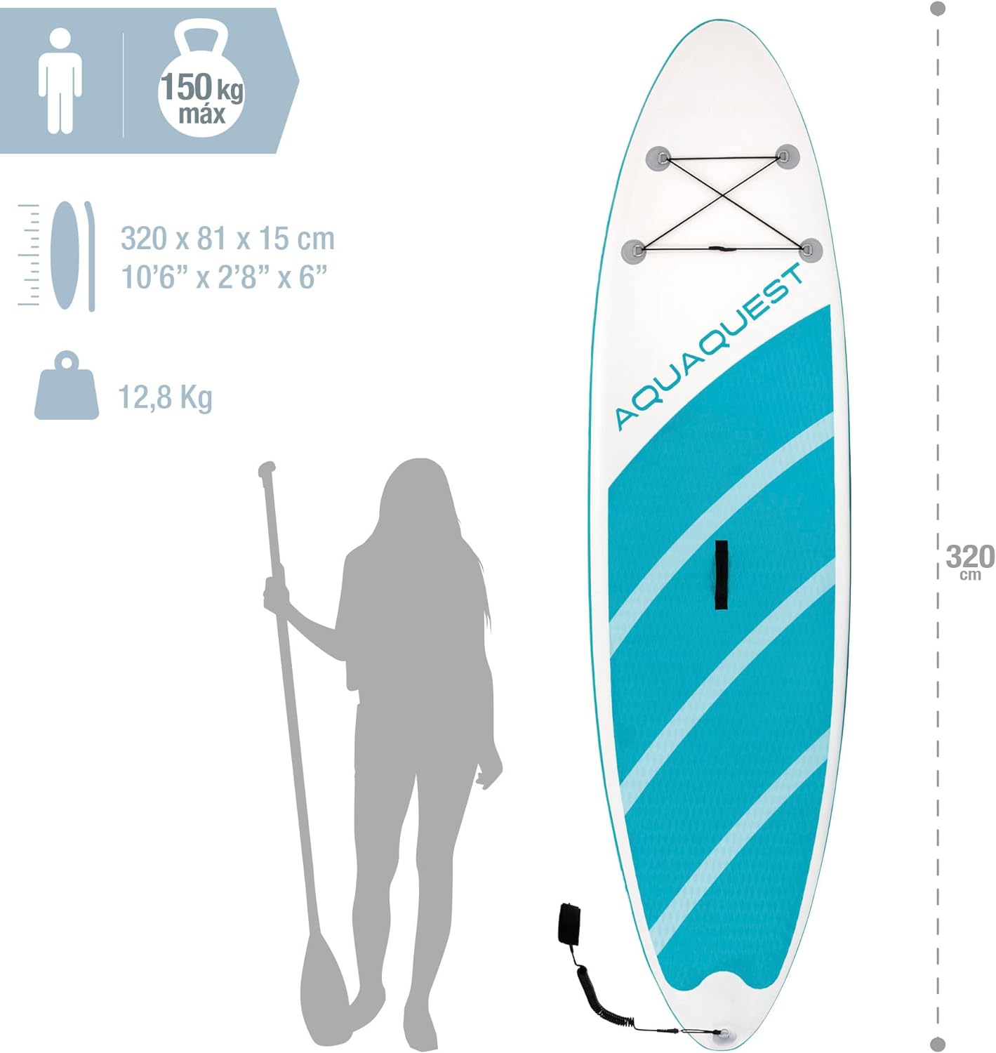 Aqua Quest 320 SUP sada INTEX - 68242