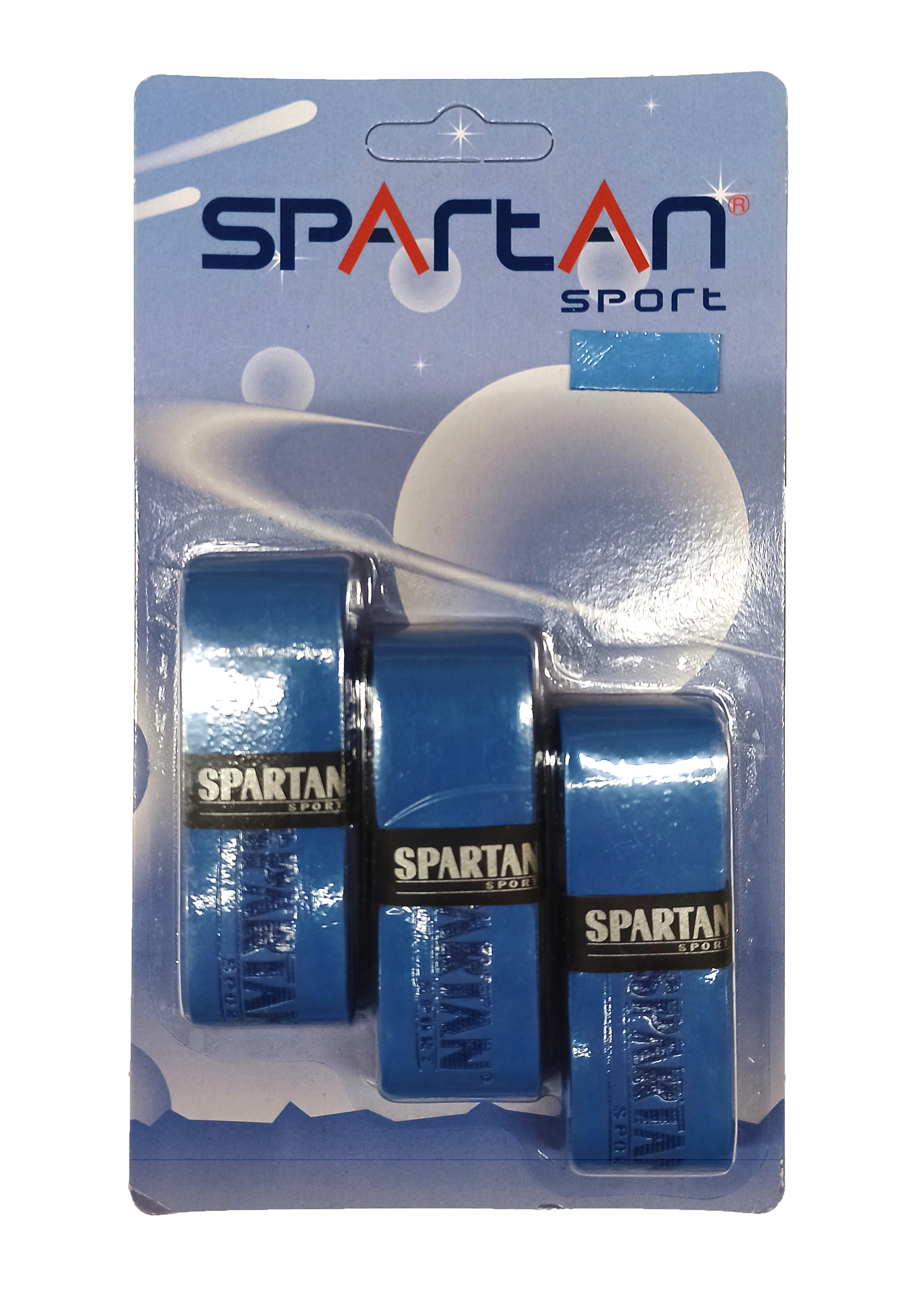 Tenisová rukoväť, sada 3 ks - modrá, SPARTAN SOFT