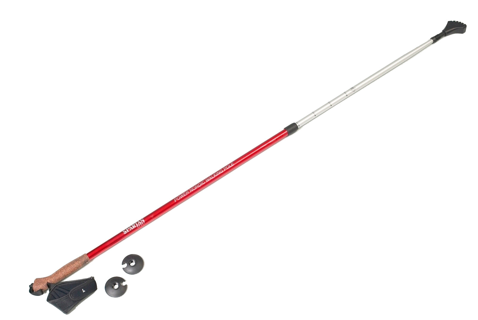 Vychádzková palica, červená NORDIC WALKING SPARTAN