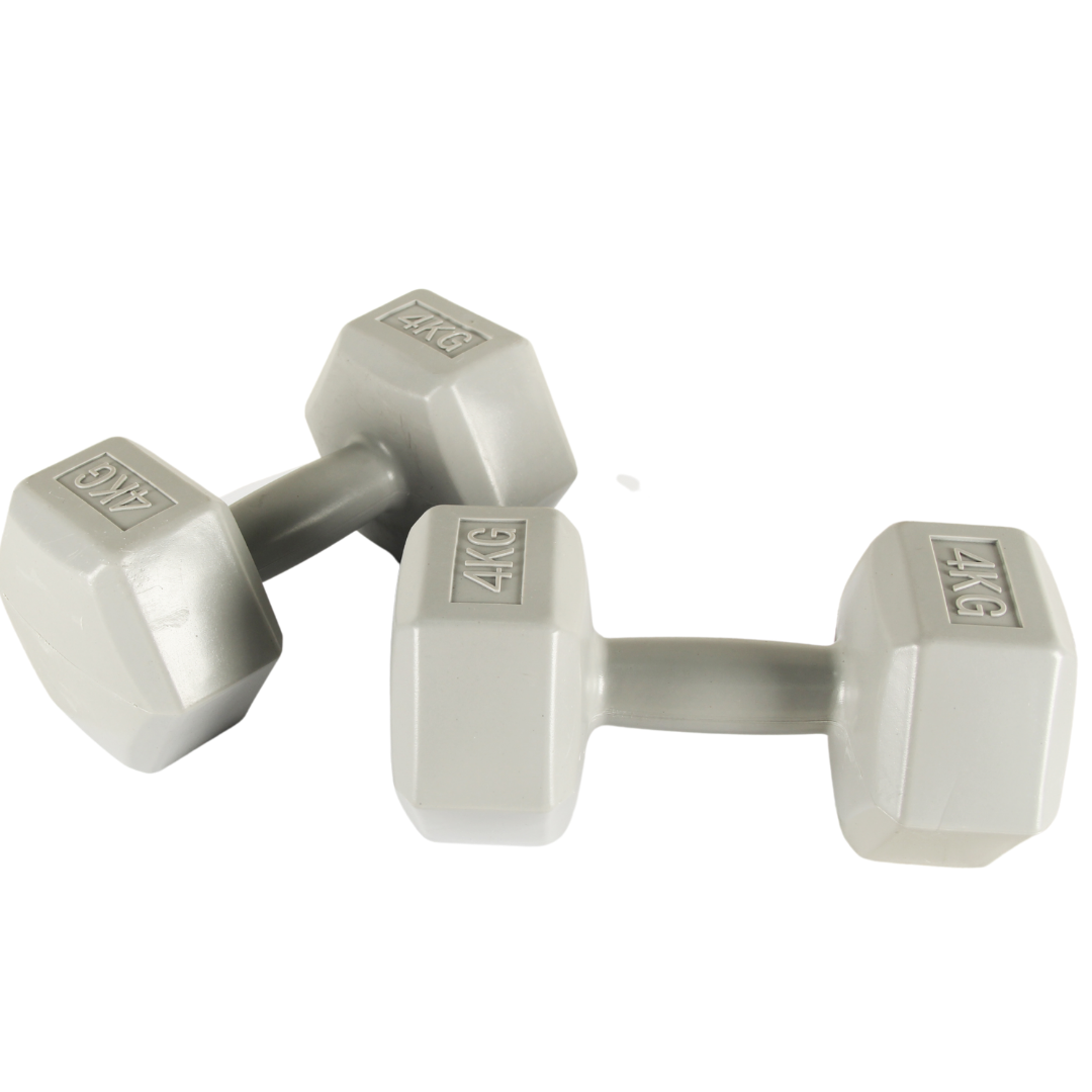 S-SPORT PVC činka na ruky, šesťhranná 2x4 kg