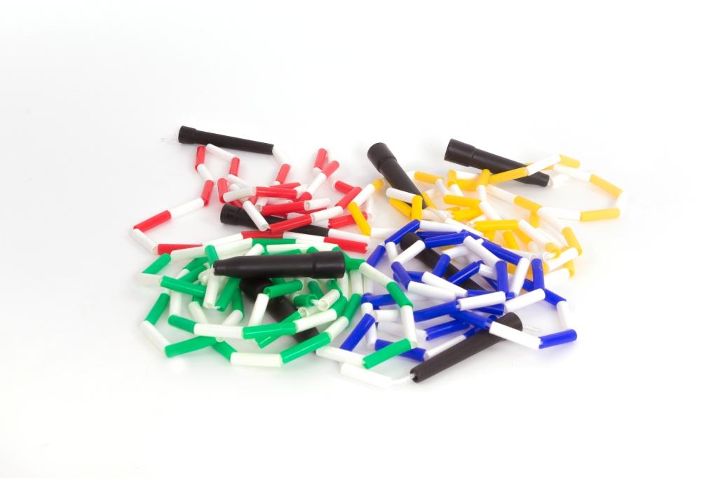 Švihadlo, korálkové, modro-biele 300 cm VINEX