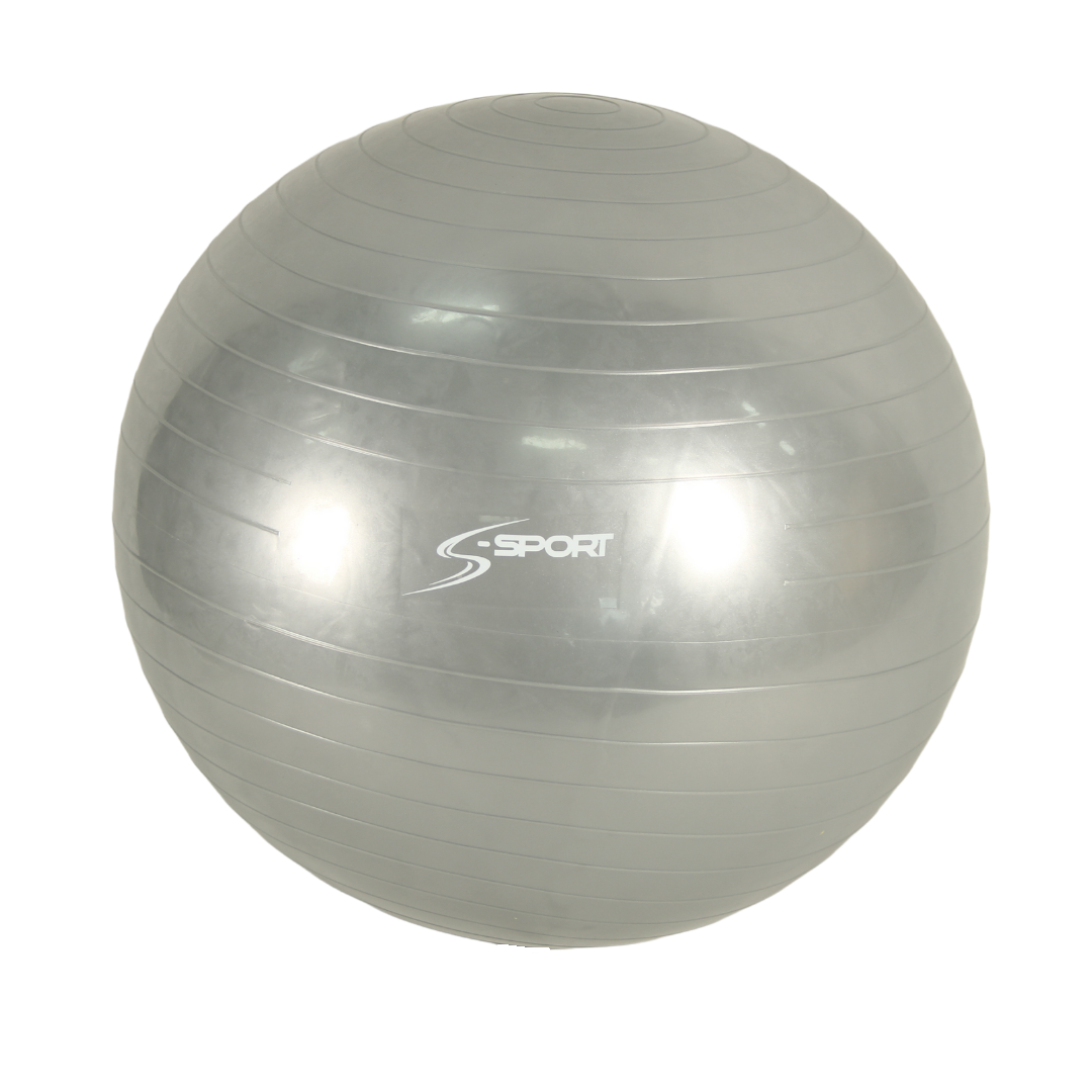S-Sport Gymnastická lopta 75 cm, strieborná