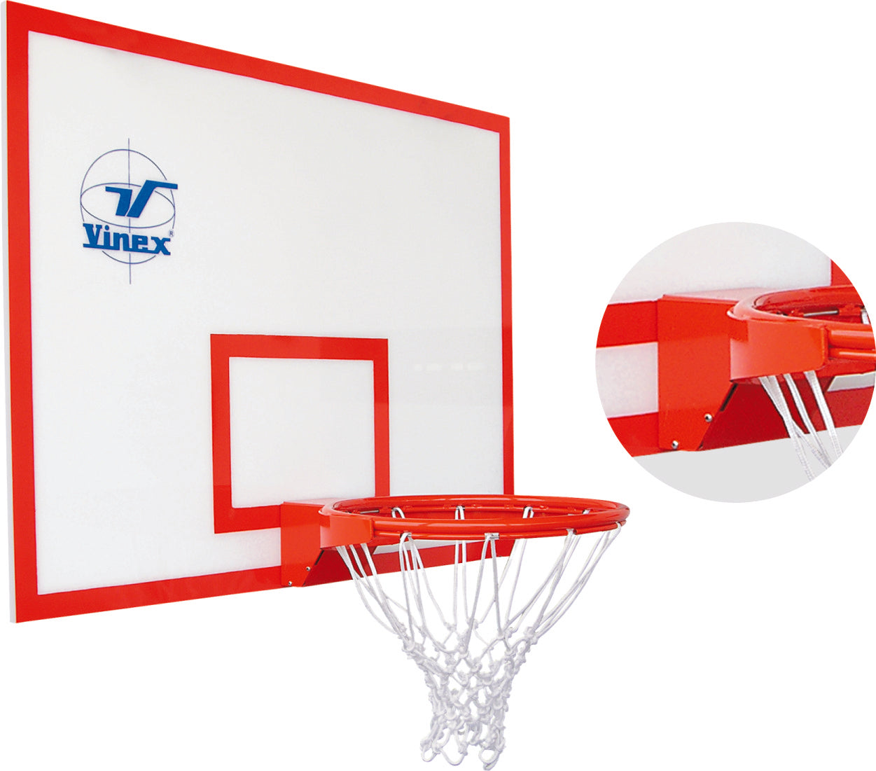 Pružný basketbalový kôš (obruč) – interiérový, podľa štandardu FIBA VINEX FIBA