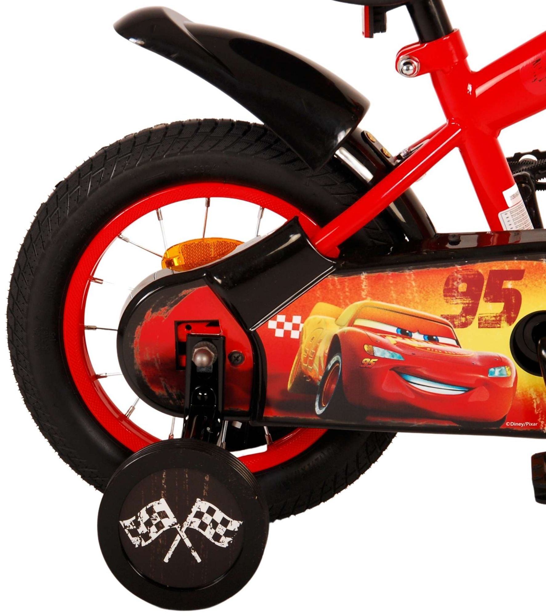 Detsk Bicykel Volare Disney Cars, 12 Palcov, S DVOMA BRZDAMI