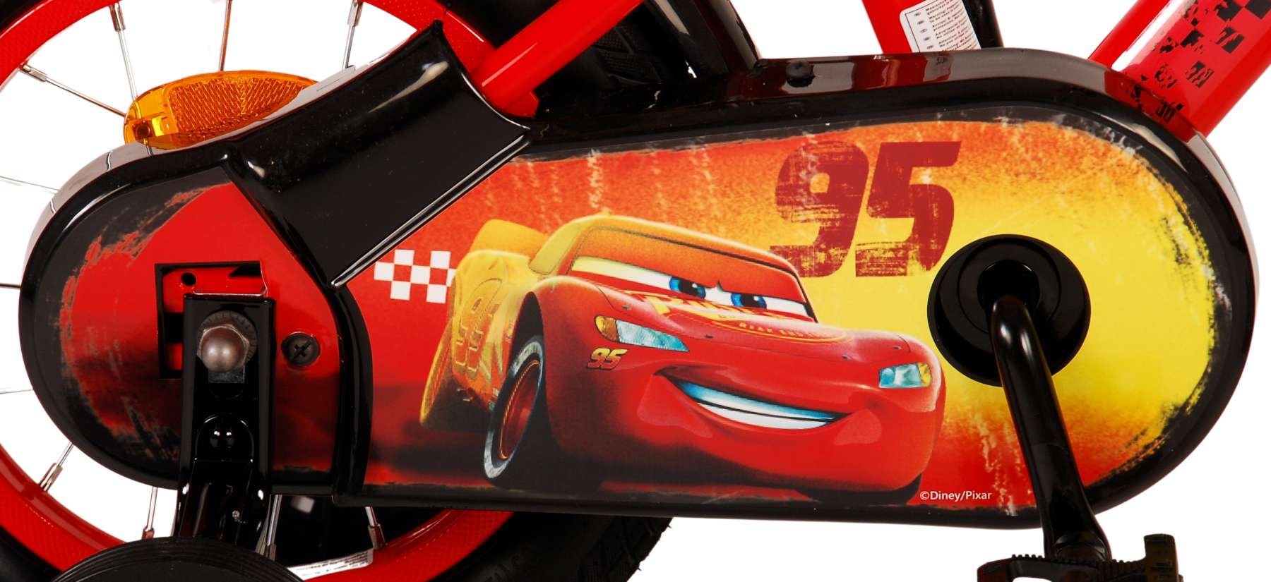 Detsk Bicykel Volare Disney Cars, 12 Palcov, S DVOMA BRZDAMI