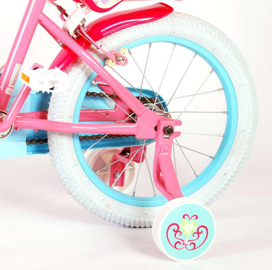 Detský bicykel Volare Disney Princesses, 16", s dvoma brzdami