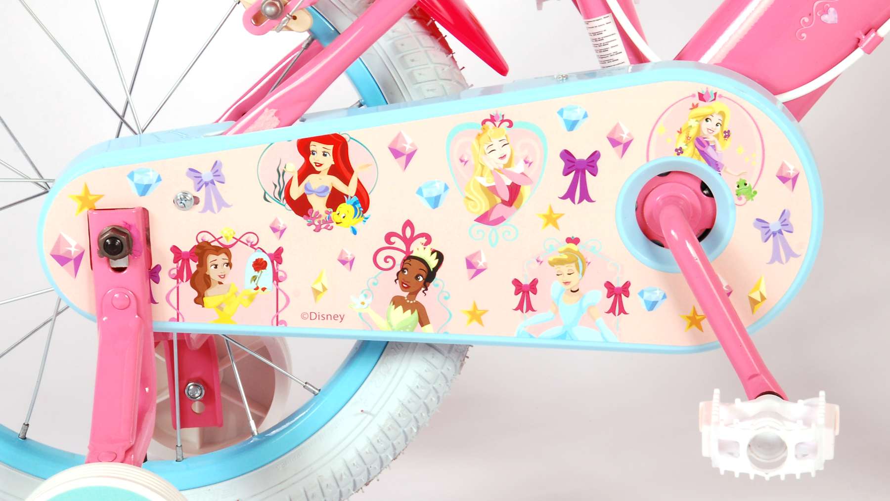 Detsk Bicykel Volare Disney Princesses, 16 ", S DVOMA BRZDAMI