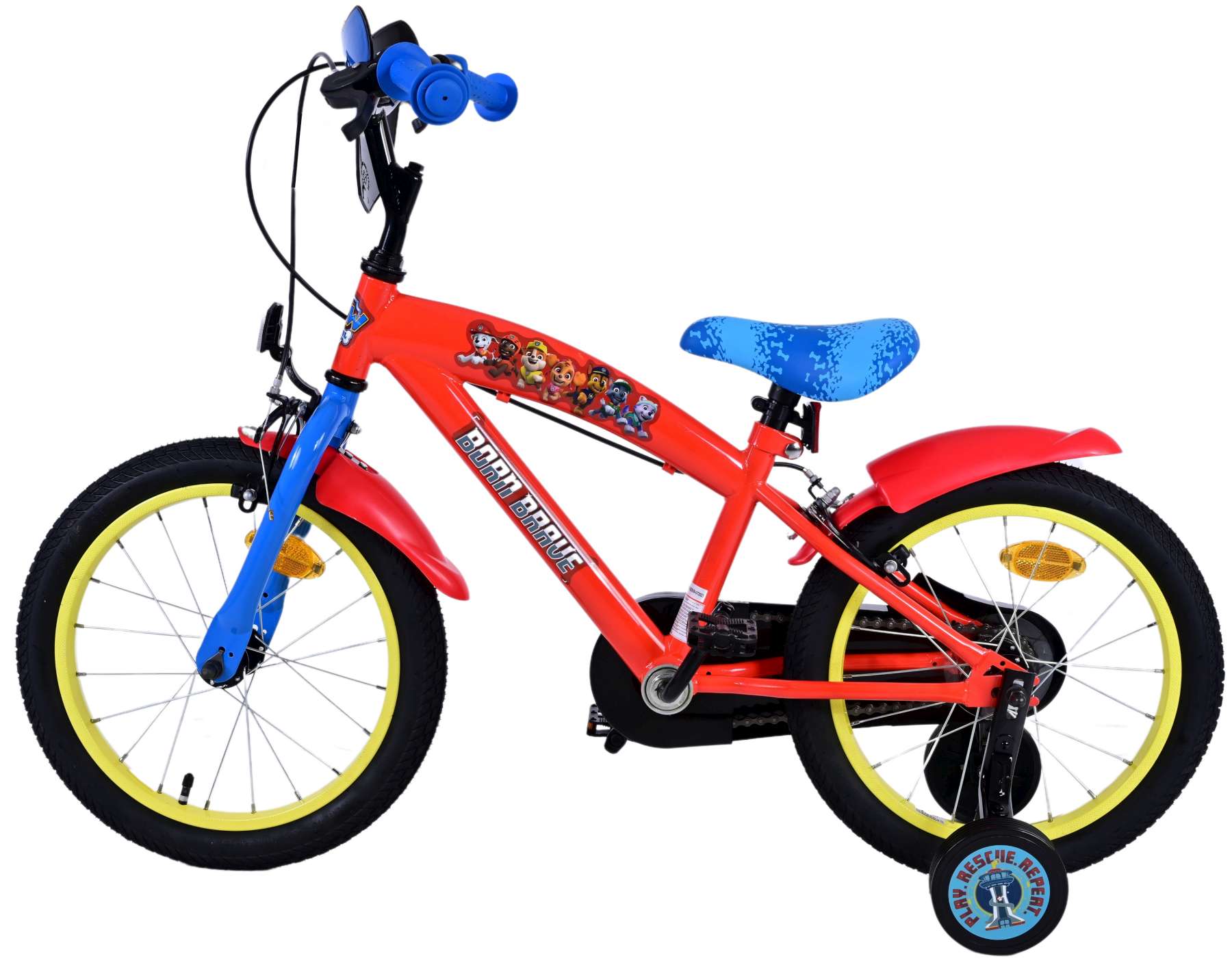 Detsk Bicykel Volare Paw Patrol, 16 Palcov, Dva Brzdové Systémy
